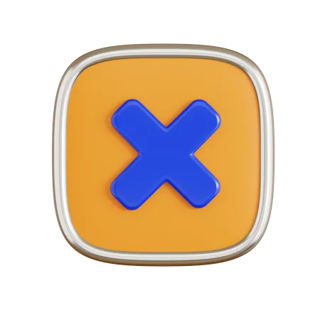 Cancel  3D Icon