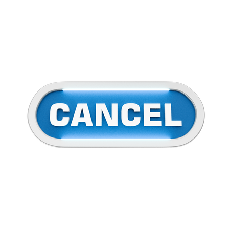 Cancel  3D Icon