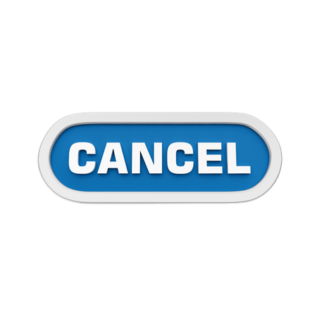 Cancel  3D Icon