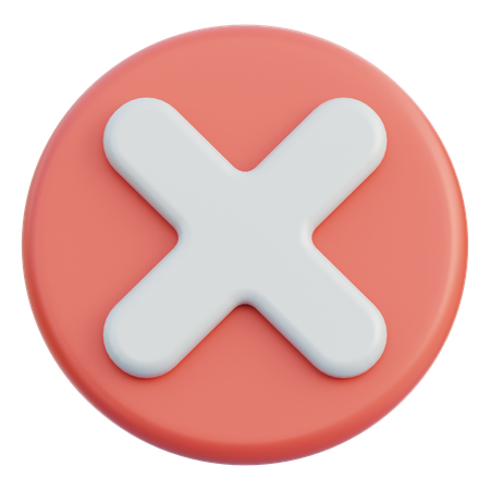 Cancel  3D Icon