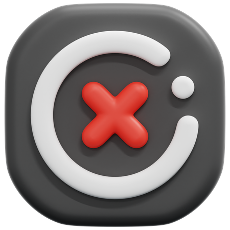 Cancel  3D Icon