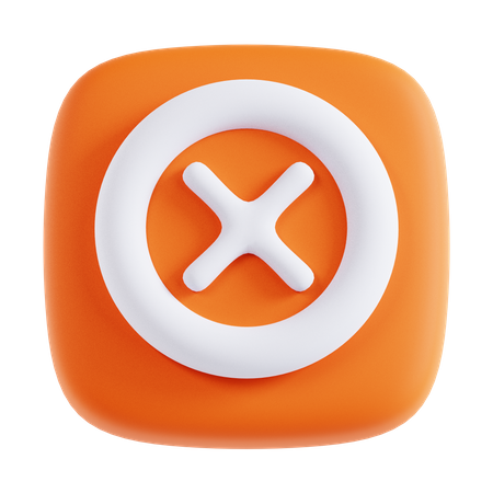Cancel  3D Icon