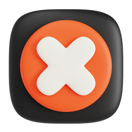 Cancel  3D Icon