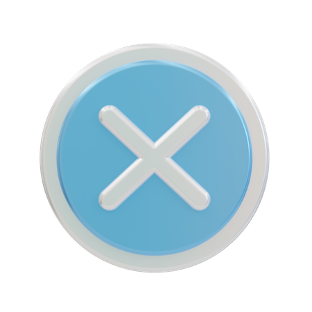Cancel  3D Icon