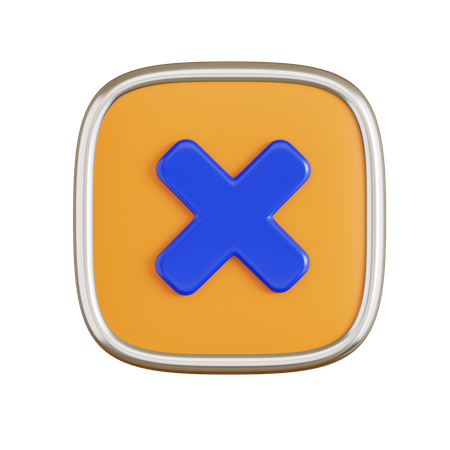 Cancel  3D Icon