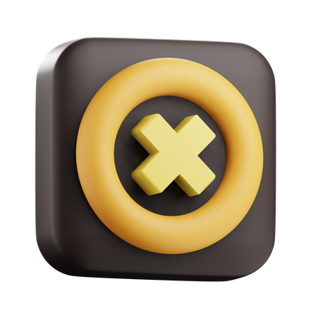 Cancel  3D Icon