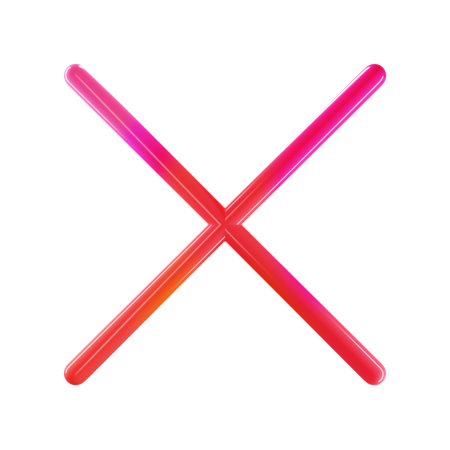 Cancel  3D Icon