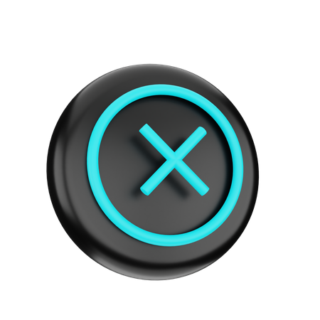 Cancel  3D Icon