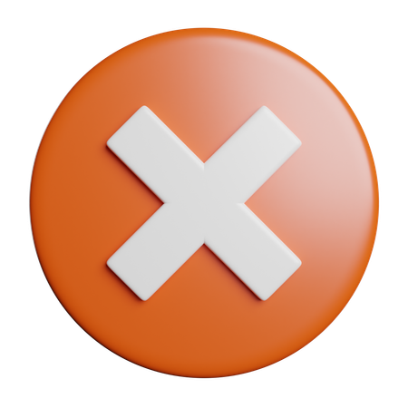 Cancel  3D Icon