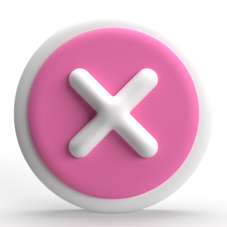 Cancel  3D Icon