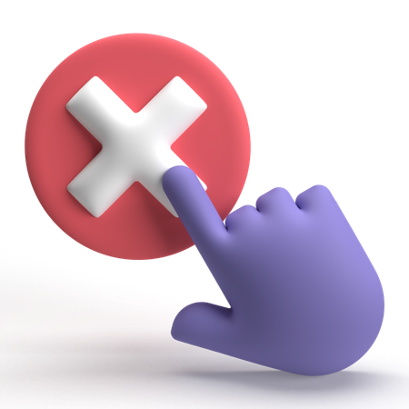 Cancel  3D Icon