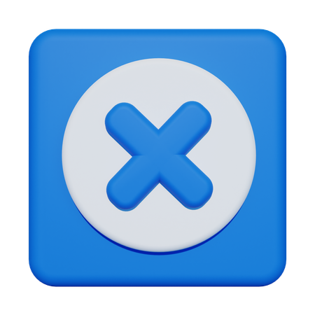 Cancel  3D Icon