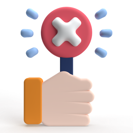 Cancel  3D Icon