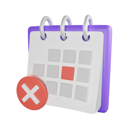 Cancel Appointment  3D Icon
