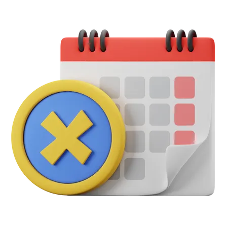 Cancel Appointment  3D Icon