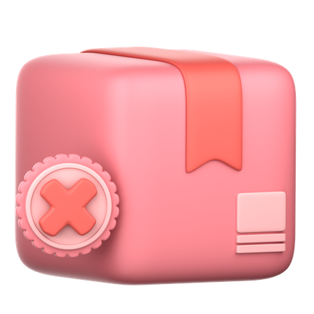 Cancel Box  3D Icon