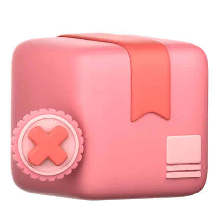 Cancel Box  3D Icon