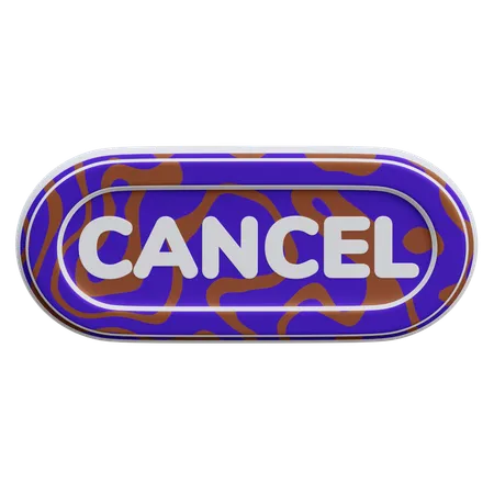 Cancel Button  3D Icon