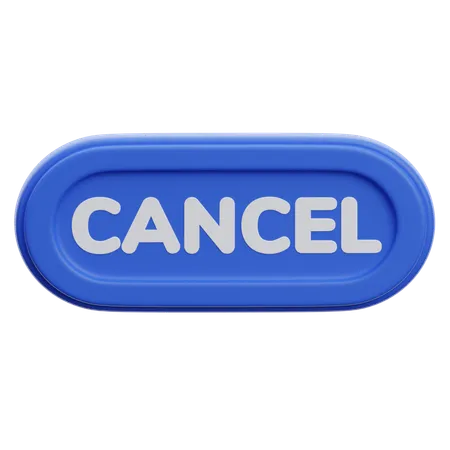 Cancel Button  3D Icon