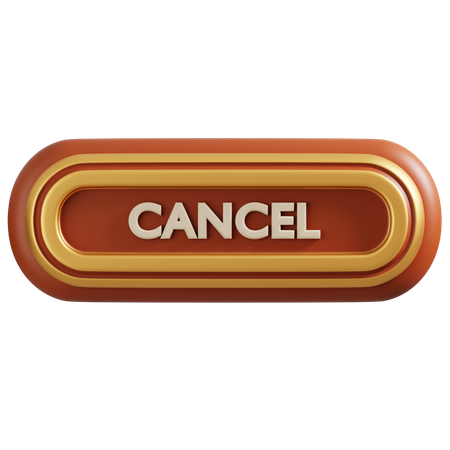 Cancel button  3D Icon