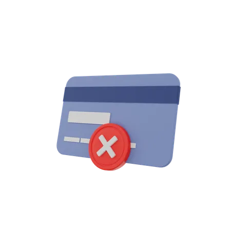 Cancel Card  3D Icon