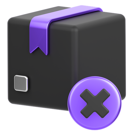 Cancel Delivery  3D Icon