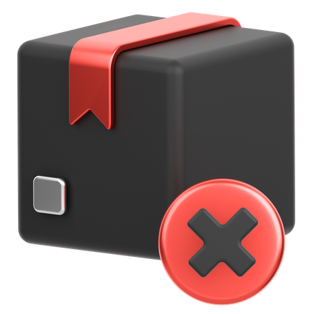 Cancel Delivery  3D Icon