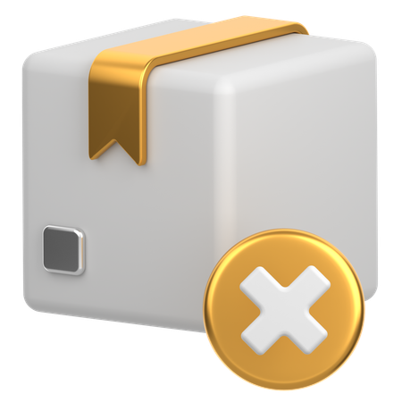 Cancel Delivery  3D Icon