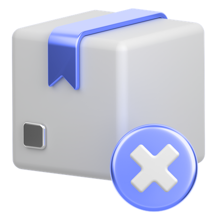 Cancel Delivery  3D Icon