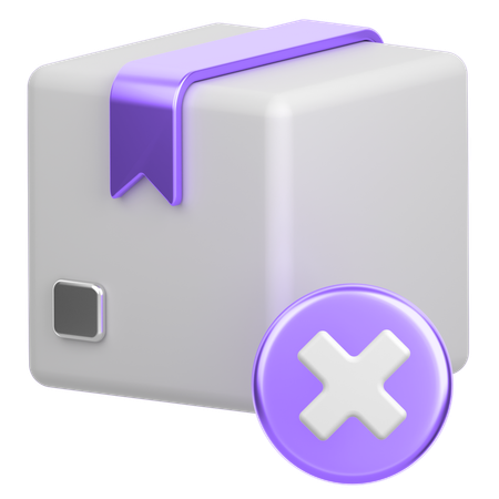 Cancel Delivery  3D Icon