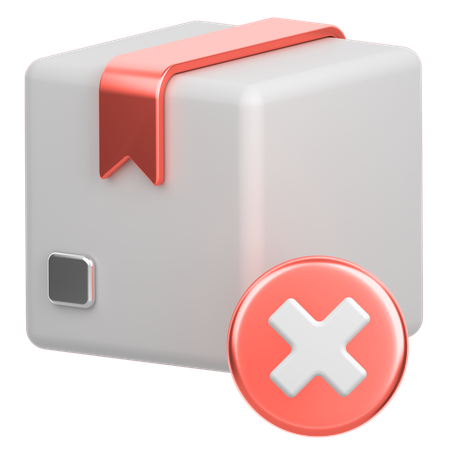 Cancel Delivery  3D Icon