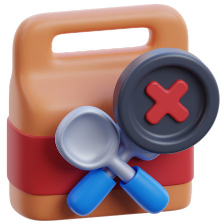 Cancel Food Order  3D Icon