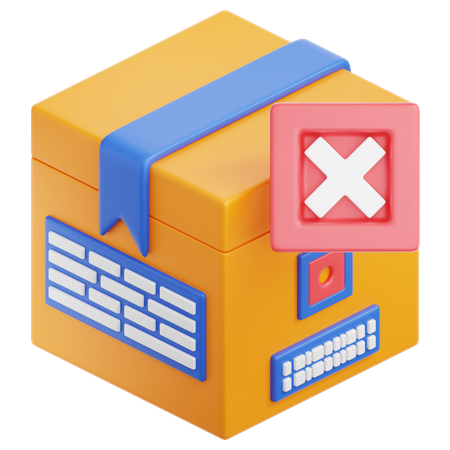 Cancel Order  3D Icon