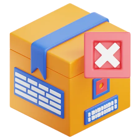 Cancel Order  3D Icon