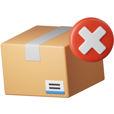 Cancel Order  3D Icon