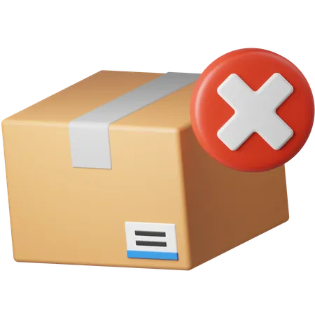 Cancel Order  3D Icon