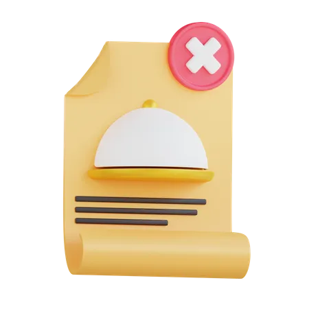 Cancel Order  3D Icon