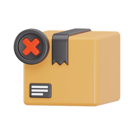 Cancel Order  3D Icon