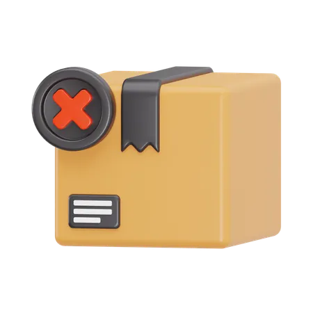 Cancel Order  3D Icon