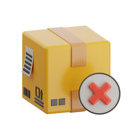 Cancel Order  3D Icon
