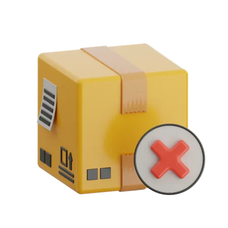 Cancel Order  3D Icon
