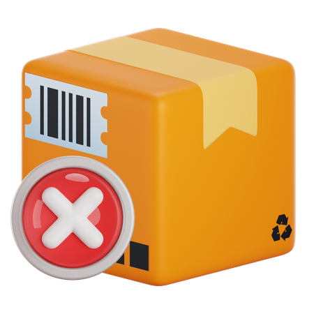 Cancel Package  3D Icon