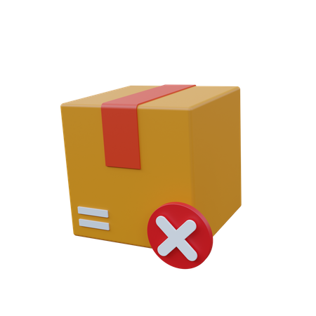 Cancel Package  3D Icon