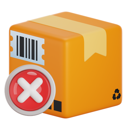 Cancel Package  3D Icon