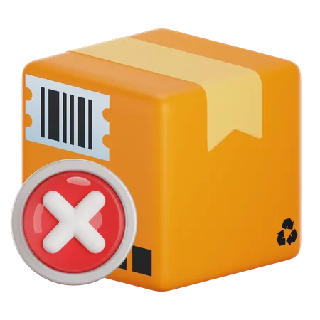 Cancel Package  3D Icon