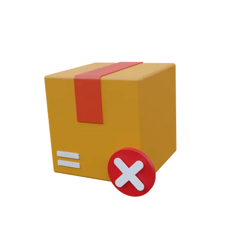 Cancel Package  3D Icon