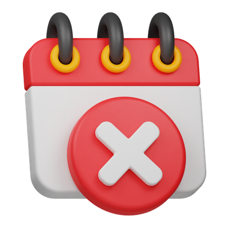 Cancel Schedule  3D Icon