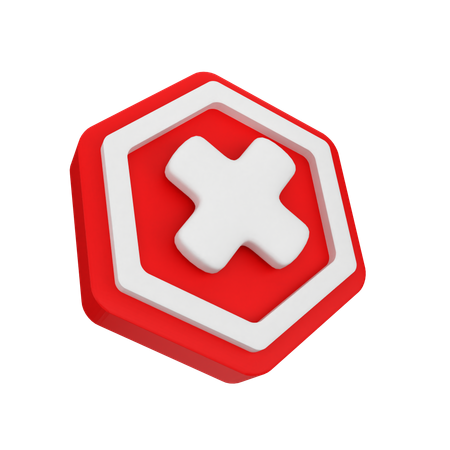 Cancel sign  3D Icon