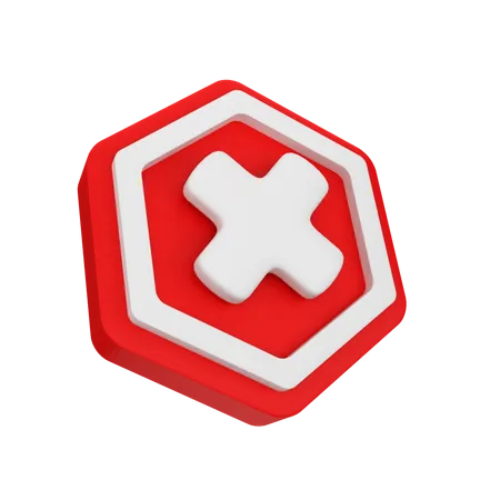 Cancel sign  3D Icon