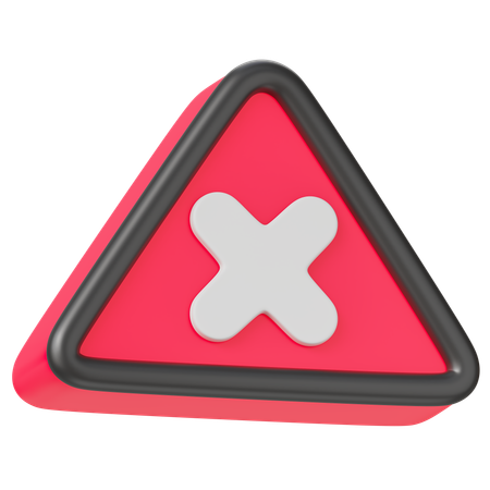 Cancel Symbol  3D Icon